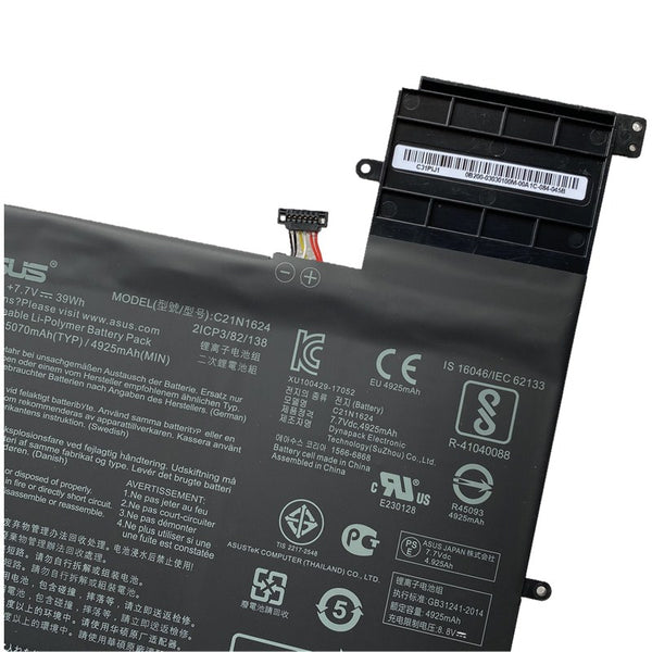 Asus C21N1624 ZenBook Flip S UX370UA Q325U Q325UA Laptop Battery