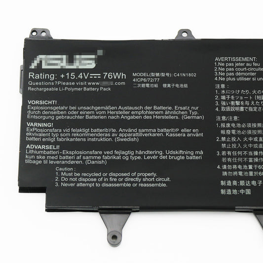 C41N1802 Battery For Asus ROG Zephyrus S GX735GV GX701GWR - Store Shoppe