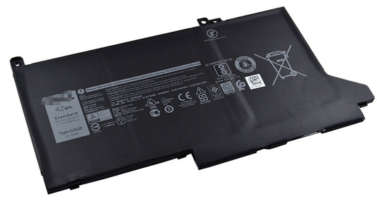 DJ1J0 PGFX4 42Wh Battery For DELL Latitude 12 7000 7480 7280 - Store Shoppe