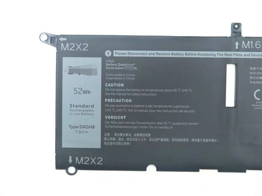 DXGH8 0H754V 52Wh Battery For Dell XPS 13 2018 XPS 13 9370 FHD i5 - Store Shoppe