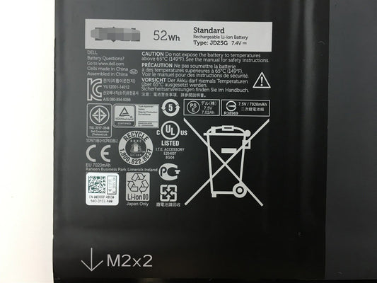 JD25G 52Wh Battery for Dell XPS 13 9343 9350 RWT1R Laptop Battery - Store Shoppe