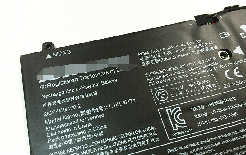 L14M4P71 L14L4P71 Battery for Lenovo Yoga 3 11 80J8 Yoga 3-1170 - Store Shoppe