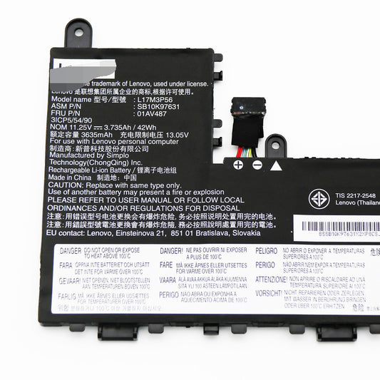 Lenovo L17L3P56 01AV487 5B10W13886 L17M3P56, SB10K97631 Battery - Store Shoppe