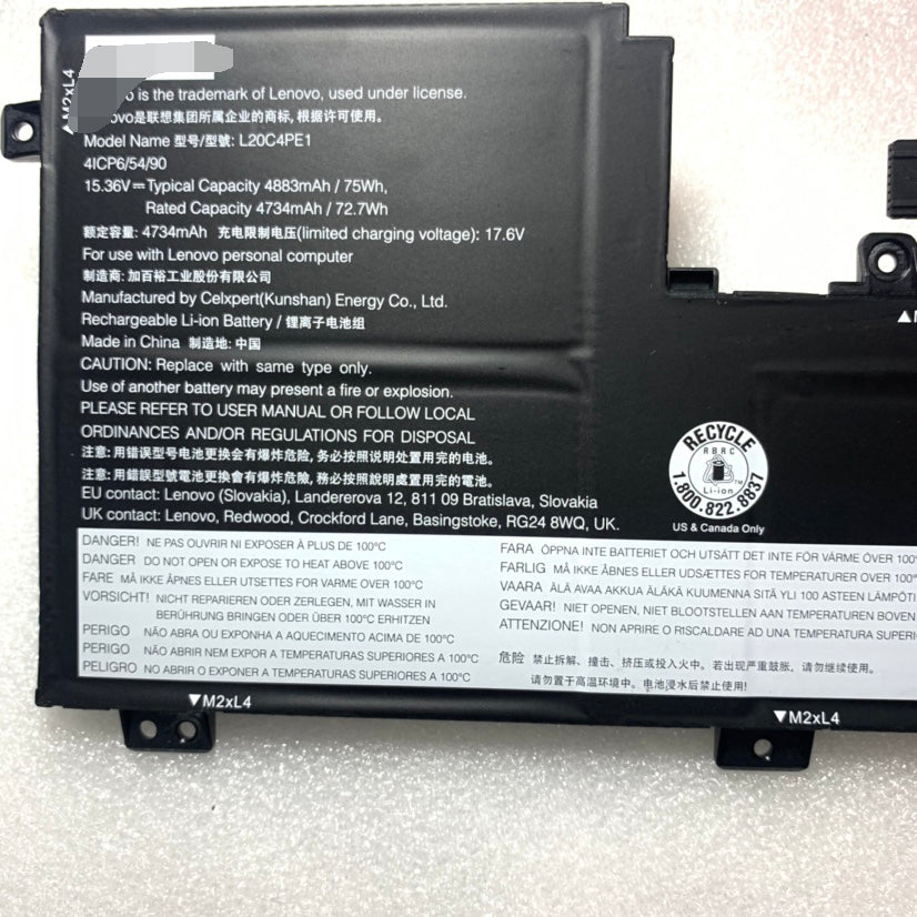 Lenovo L20C4PE1 L20L4PE1 L20M4PE1 IdeaPad 5 Pro-16IHU6 Battery - Store Shoppe