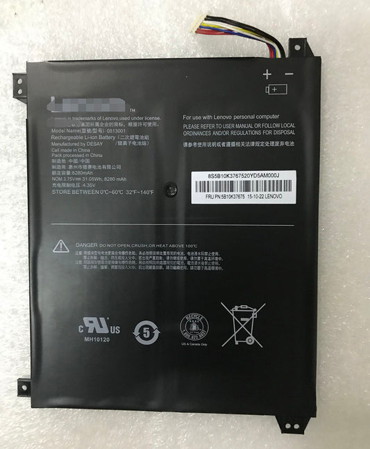 0813001 NB116 Battery for Lenovo IdeaPad 100S 5B10K37675 8280mAh - Store Shoppe