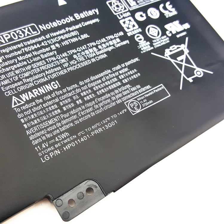 NP03XL HSTNN-LB6L 43Wh Battery For HP Pavilion X360 13-A010DX - Store Shoppe