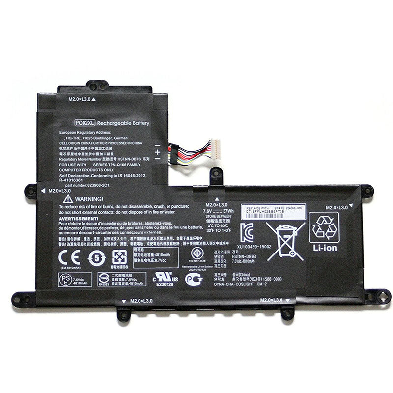 Hp PO02XL 823908-2C1 HSTNN-DB7G 823908-2D1 HSTNN-IB7G Battery - Store Shoppe