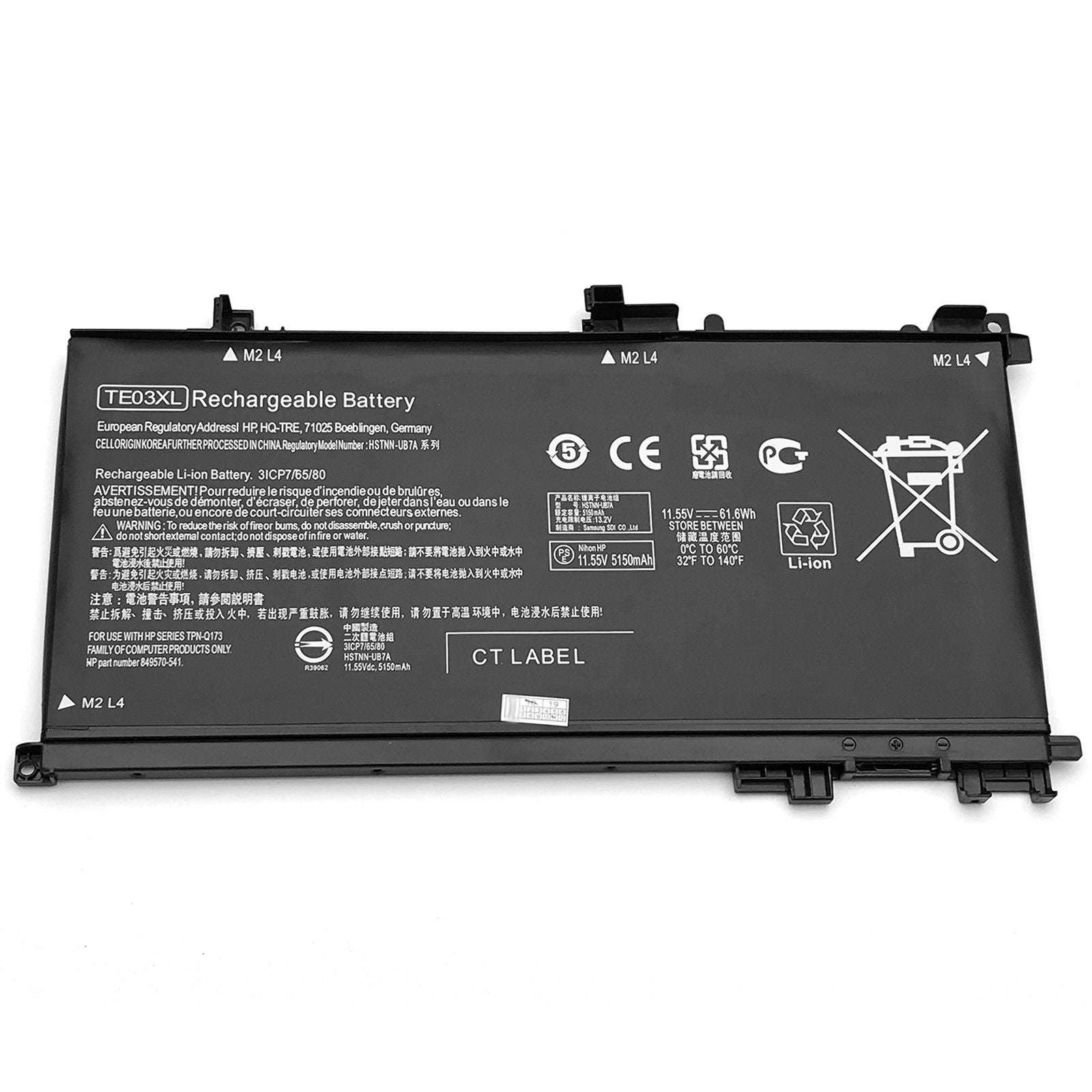 TE03XL Battery for HP OMEN 15-AX002NG HSTNN-UB7A 849910-850 - Store Shoppe