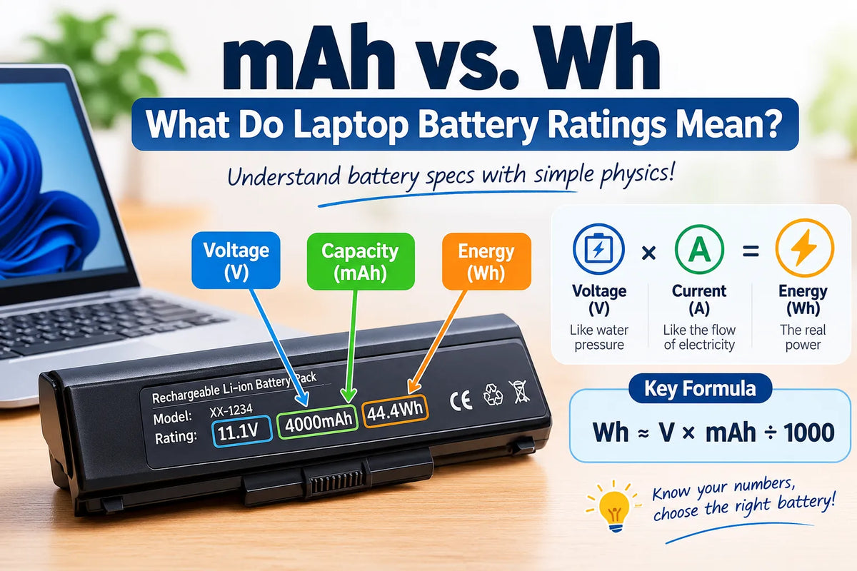 mAh vs. Wh: What’s the Difference? A Simple Guide to Laptop Battery Capacity