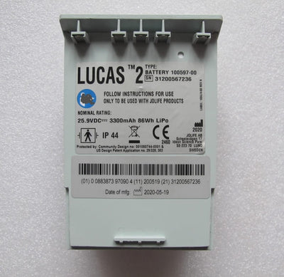 100597-00 Brustkompressionsbatterie für Medtronic Lucas 2 Jolife 86Wh