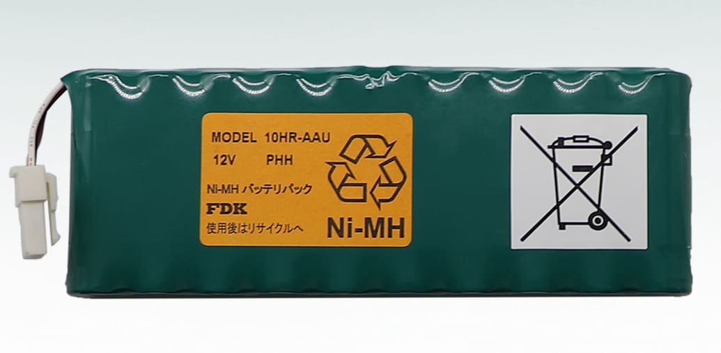 Batterie 10HR-AAU pour moniteur de signes vitaux ECG Kenz Cardico 601 12 V 1 800 mAh