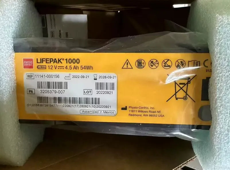 PHYSIO-CONTROL LIFEPAK 1000 Genuine New Battery 11141-000156 (Non-Refurbished)