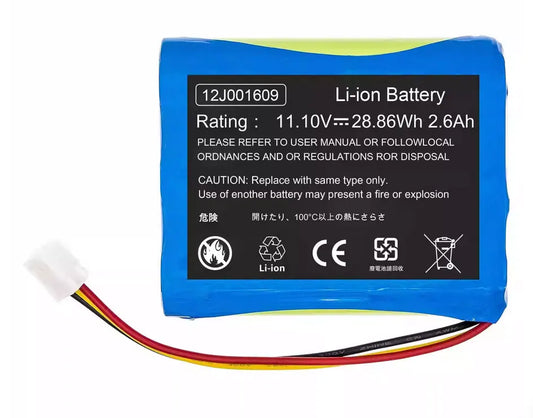 12J001609 Battery for Moneual Everybot RS500 Everybot RS700 2600mAh