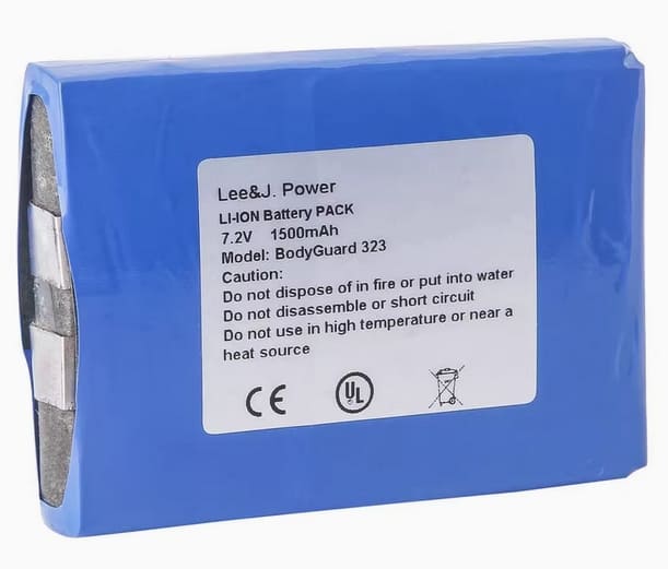 7.2v 1500mAh Replacement Battery for BodyGuard 323 130-050X 