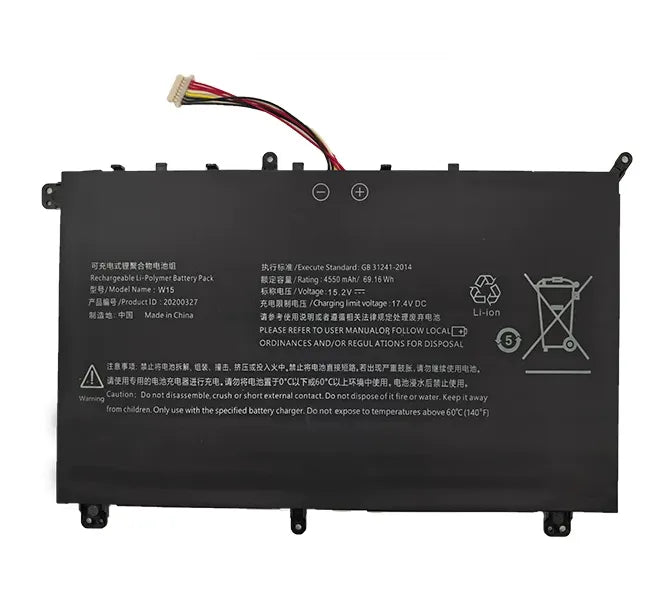 20200327 W15 AIERXUAN AEXBOOK Pro Xiaoxuan PRO B15 Laptop Battery
