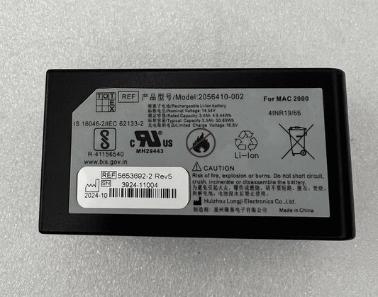 Replacement Battery 2056410-002 for GE MAC 2000 ECG, 14.4V 3.5Ah