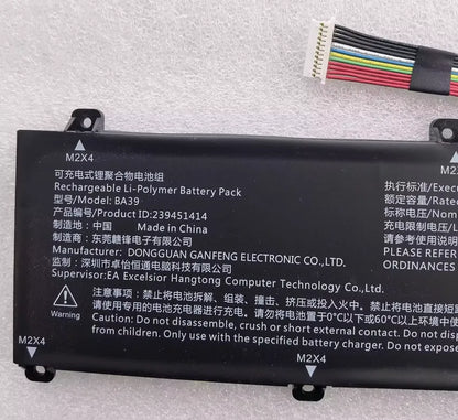 239451414 Li-Polymer Battery for Tongfang TL411-V3 BA39 5120mAh 77.8Wh