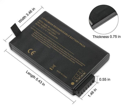 338911120044 Battery for Getac M230 X500 BP-LP2900/33-01PI BP-LC2400/33-01SI
