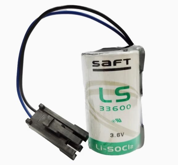 Batterie de secours au lithium pour robot ABB 3HAB2038-1 3,6 V 19 Ah SAFT LS33600D / ER34615