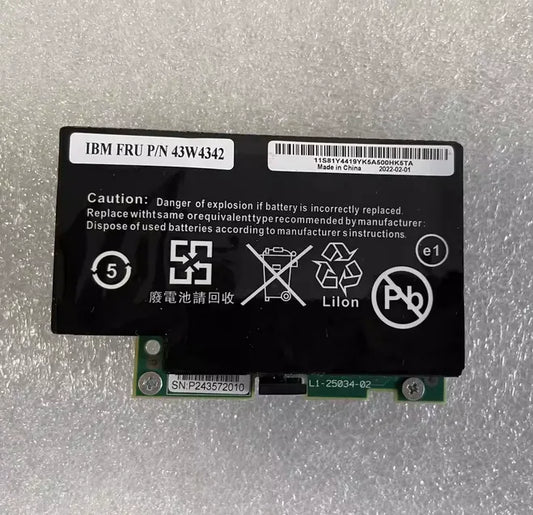 43W4342 Battery for IBM ServeRAID MR10i M5014 M5015 MR10 46M0855