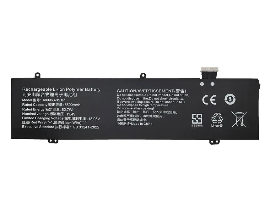 609963-3S1P Li-ion Polymer Battery For Acer N23J4 P16TU14119-11900h