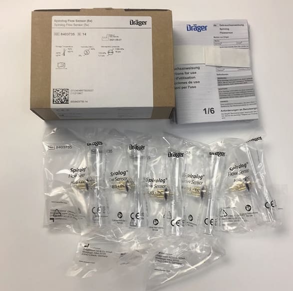 6871980 Drager Infinity ID Disposable Adult Flow Sensor for V300 (5/PACK)