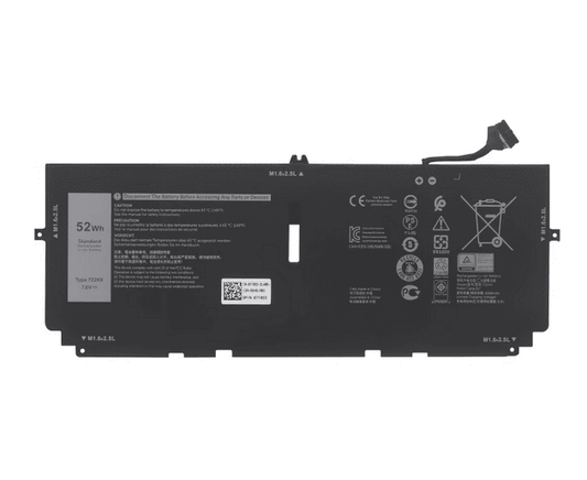 722KK 52Wh Battery for Dell XPS 13 9300 9380 9310 2XXFW FP86V P117G