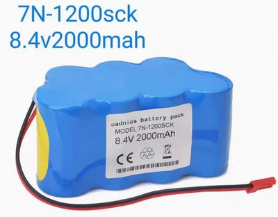 Batterie 7N-1200SCK pour pompe à seringue JMS SP-500, SP-500 8,4 V 2 000 mAh