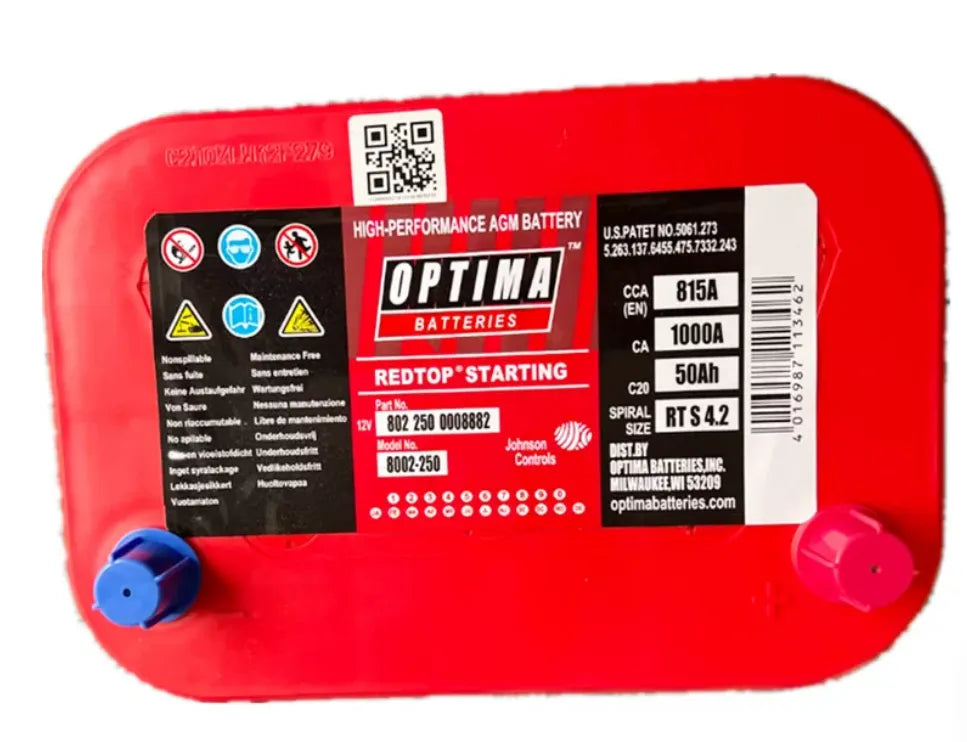 8002-250 Optima BlueTop 8006-252 34M Batterie de rechange à décharge profonde 815CCA