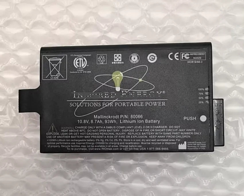 80066 Battery for Inspired Energy Ni2020 Ni2020ED GE USM35 Ultrasonic Flaw Detector