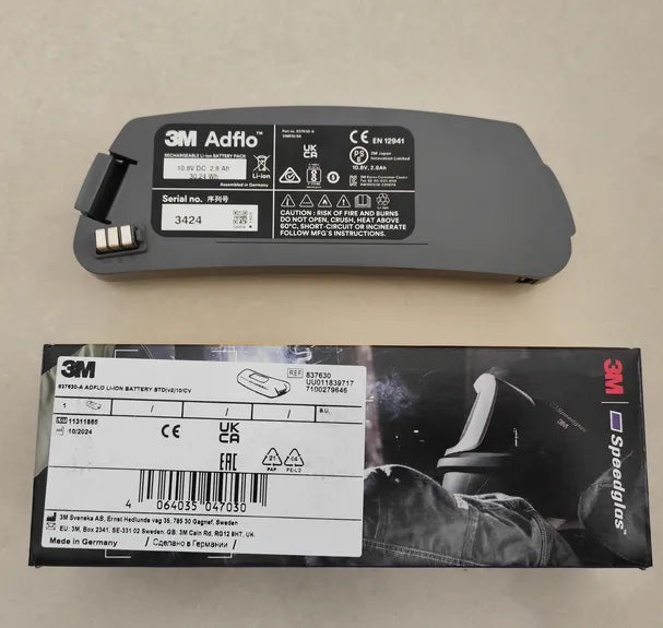 3M 837630 837630-A Lithium Battery for Adflo Powered Air Purifying Respirator System 