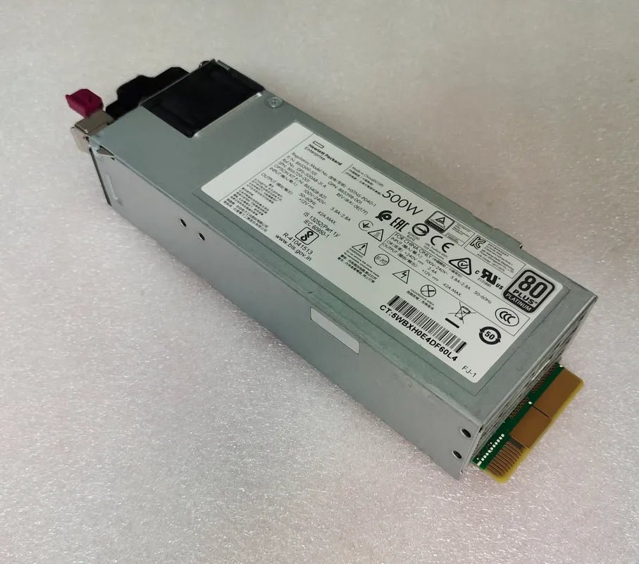 HPE/HP DL380 360 G10 Gen10 500W Power Supply 865398-001 865399-501 865399-101