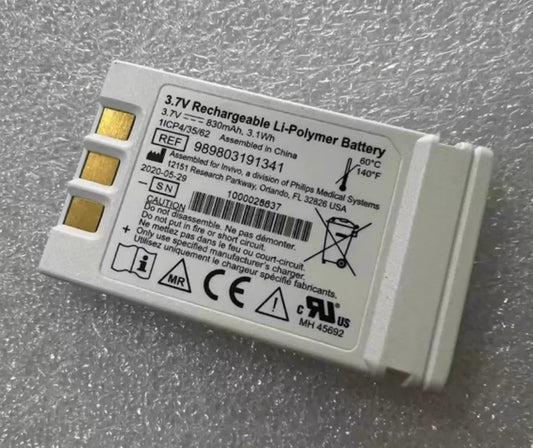 989803191341 830mAh Battery for Philips Expression MR400 Gen-3 wireless ECG Monitor