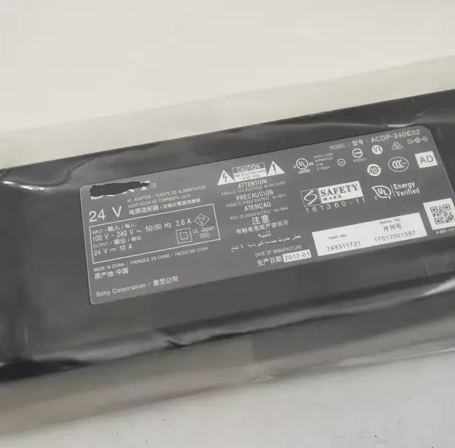 ACDP-240E01 Sony ACDP-240E02 24V 10A Power Adapter (AC Cable + DC Cable Set)