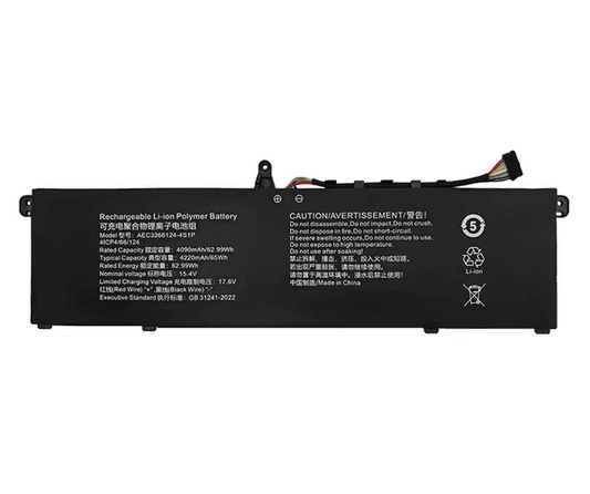 AEC3266124-4S1P Battery for MECHREVO Unbounded 14ProA-7BC4U 65Wh