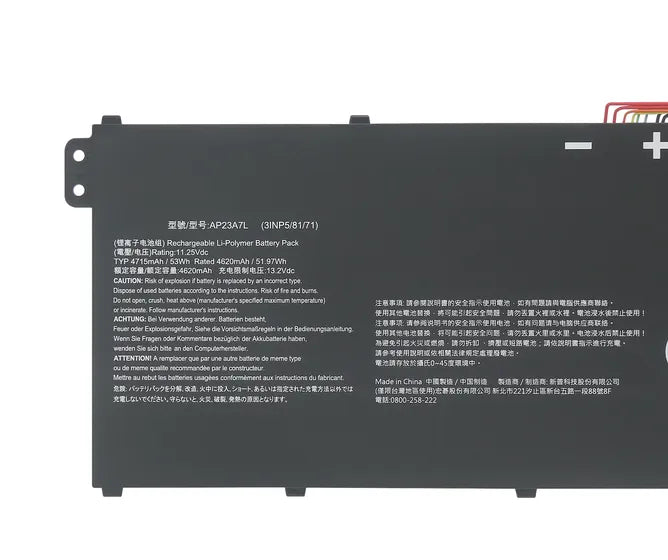 AP23A7L AP23A5L Replacement Battery For Acer Aspire15 A15-41M A15-51M 