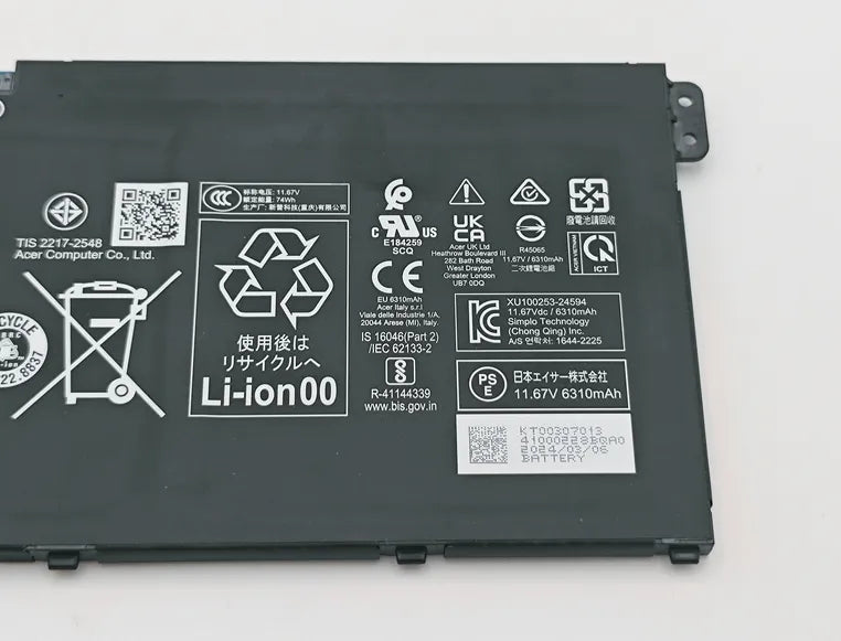 SMP AP23B7Q Laptop Battery For Acer Swift 14 SF14-11-11T SF14-61 6430mAh 75Wh
