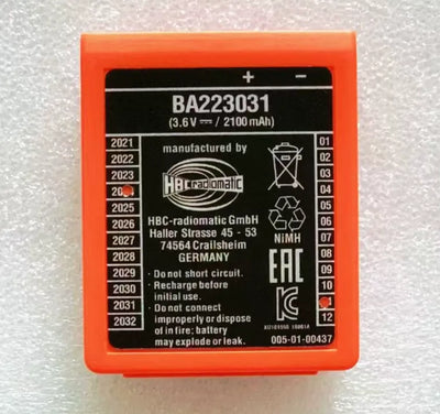 Ersatz-HBC-BA223031 2100mAh 3.6V Schildmaschine Fernbedienungsakku