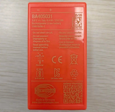 BA405031 Originalakku Für HBC technos A technos B 6400mAh 23Wh
