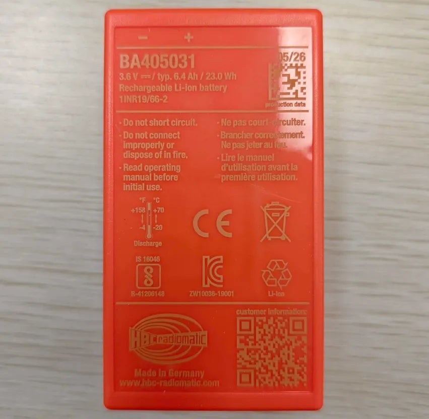 BA405031 Genuine Battery For HBC technos A technos B 6400mAh 23Wh