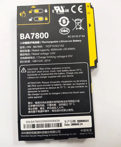 BA7800 BA7800S Battery For A8 Outdoor Beidou Handheld GPS 8000mAh 30.4Wh