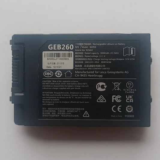 GEB260 BA950 Diagnostic Battery for BYD Tang EV (2022), BYD e6 (2023) Yuan Pro (2023)