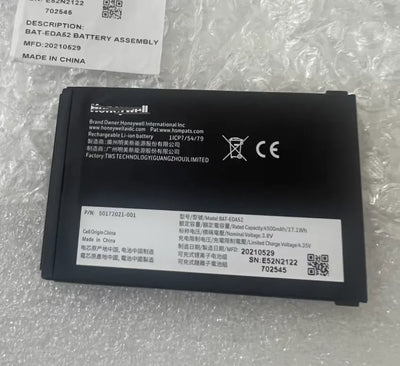 BAT-EDA52 Honeywell EDA52 50183310-001 50172021-001 Data Collector Battery
