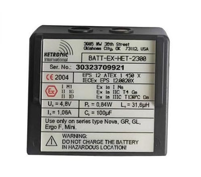 Batterie BATT-EX-HET-2300 pour télécommande Shield Machine Haide antidéflagrante