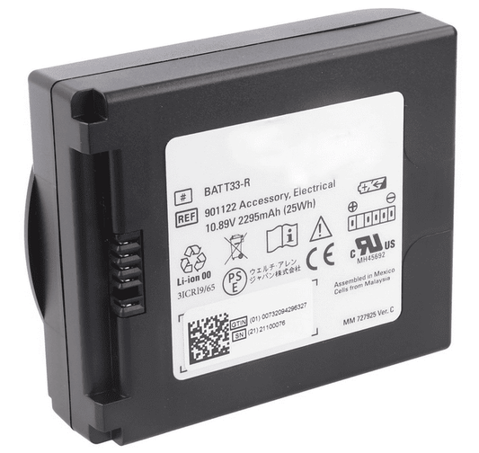 BATT33-R BATT33 Battery for Welch Allyn CP50 SISTEMAS DE PARED CONNEX.3