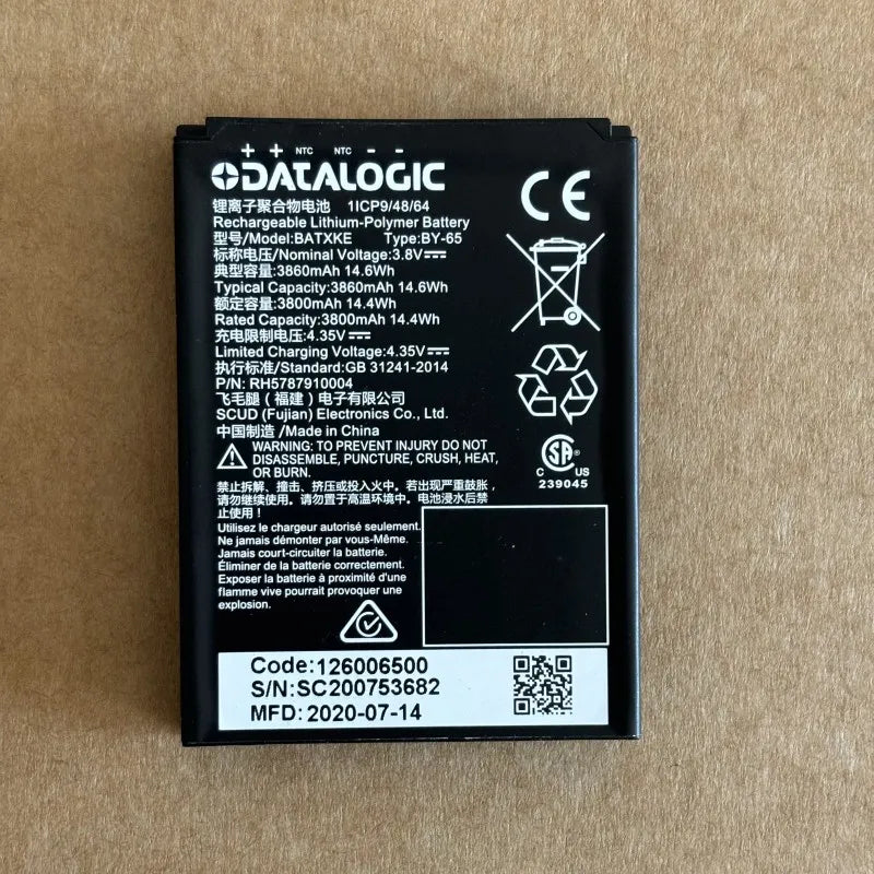 BATXKE BY-65 Battery for Datalogic M71 Mobile Computer RH5787910004