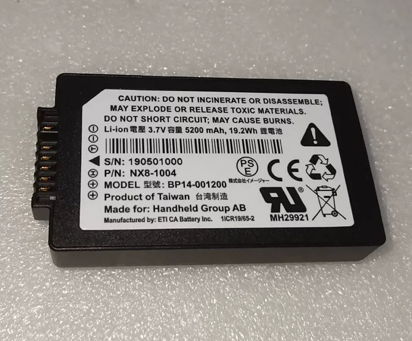BP14-001200 Battery for HANDHELD 450-BTEC Data Collector NX8-1004 190501000