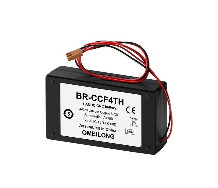 Batterie au lithium 4 cellules BR-CCF4TH 6 V 15 Ah pour système de machine CNC FANUC