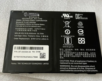 Batterie BT-000394 für ZEBRA BT-000394-00 ET51 ET56 BTRY-ET5X-10IN6-01
