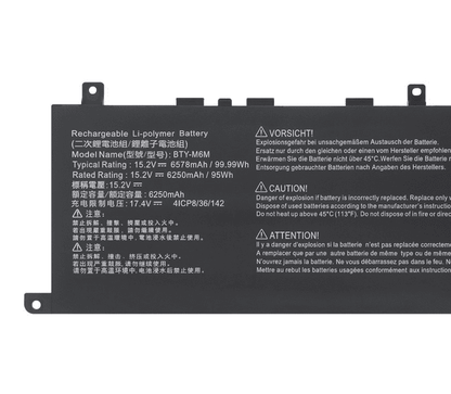 BTY-M6M Battery for MSI GS66 Stealth 10SF 10SGS MS-16V1 MS-16V2